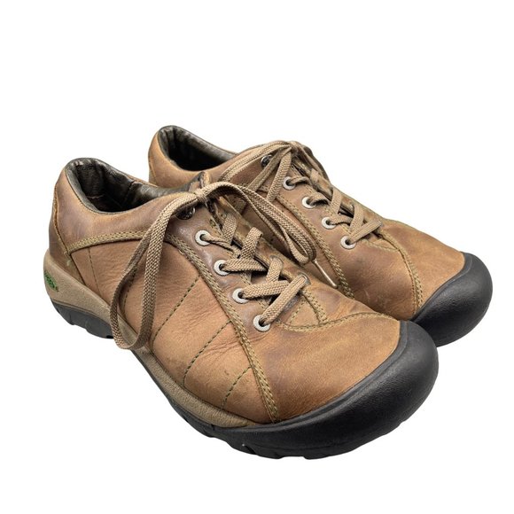 Keen Shoes Keen Presidio Womens Brown Leather Hiking Shoes 9 Poshmark